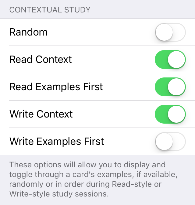 contextual study setting